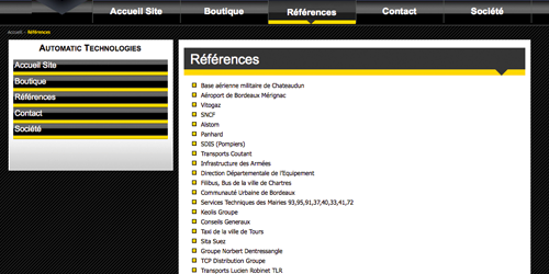 Capture du projet